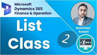 List Class in X Programming Language D365 FO  Part 2 [upl. by Laundes]