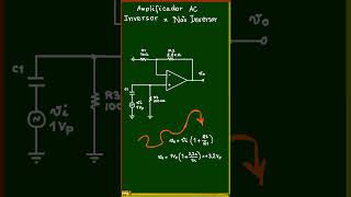 Comparando o amplificador inversor e não inversor para sinais AC shorts [upl. by Enoek]