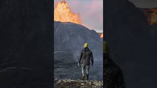 Epic Drone Footage of Fagradalsfjall Volcano 🌋  Follow for More Spectacular Content [upl. by Sivi768]