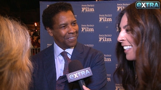 Watch This Fan Crashes Denzel Washington’s Interview [upl. by Nauq]