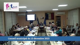 Conseil municipal du 13 décembre 2023 [upl. by Islek939]