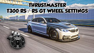 Unlock Ultimate Racing Performance Thrustmaster t300 RS Wheel Settings [upl. by Hanikehs684]