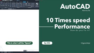 Autocad slow and poor performance mouse lag crashes freezes in Autocad  Ep 02 [upl. by Gulgee]