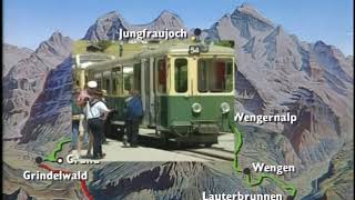 Swiss Railway Journeys  The Jungfrau Railways Part 2 WABJB [upl. by Clementas751]