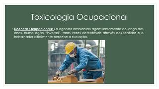 Aula 8 Toxicologia Ocupacional [upl. by Semadar]