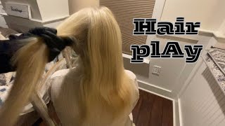 ASMR HAIR PLAY ON A REAL PERSON FAST amp AGGRESSIVE CHAOTIC [upl. by Yemane]