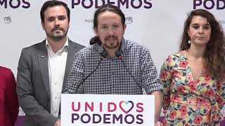 Iglesias hace un llamamiento a la movilización antifascista para frenar a la quotextrema derechaquot [upl. by Yecart724]