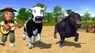 La Vaca Lola El Toro y El Granjero Bailando Juntos Con Diferentes Efectos HD🐮 [upl. by Ainod713]