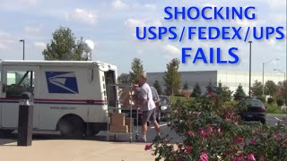 Most Shocking USPSFedExUPS Delivery Fails 2014 [upl. by Wehtta]