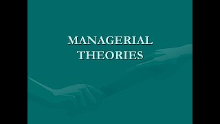 Managerial Theories and Models of the Firm [upl. by Tymes]