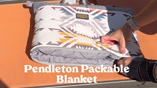 How to Fold the Packable Pendleton Blanket [upl. by Oj851]