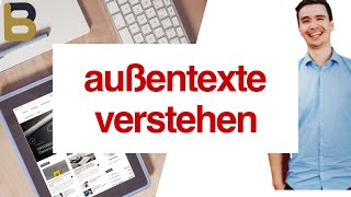 Außentexte verstehen Literarische Erörterung Faust Werkvergleich BadenWürttemberg [upl. by Nisbet]