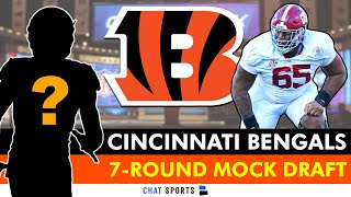 2024 NFL Mock Draft 7Round Cincinnati Bengals Mock Draft Ft Round 1 Pick JC Latham [upl. by Nylloh240]