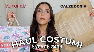 HAUL COSTUMI ESTATE 2024  collezione estiva calzedonia yamamay  maria silvestro [upl. by Nodnil]