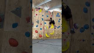 Powering through crimps🥵 gym climbing bouldering youtubeshorts youtube shorts rockclimbing [upl. by Teirrah]