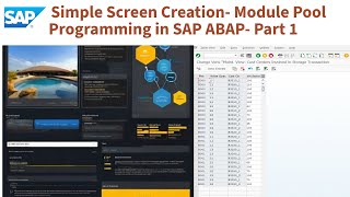 How to Create Customize Entry Screen in SAP ABAP  StepbyStep [upl. by Longwood]