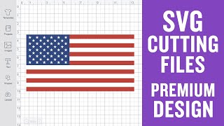 American Flag Cricut Svg Cut File for Cricut [upl. by Wsan]