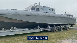 PATROL TORPEDO PT BOAT FOR SALE 1940 ORIGINAL HISTORICAL BOAT FOR SALE PRICE REDUCED 37500000 [upl. by Alejandro]