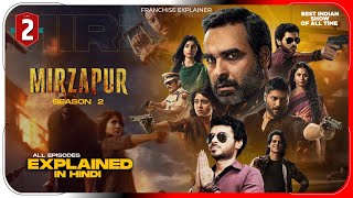 Mirzapur Season 2 All Episode Explained In Hindi  Prime Video Series हिंदी उर्दू  Pratiksha Nagar [upl. by Idleman]