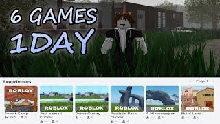 I made 6 Roblox games in 1 day [upl. by Aihsekyw]