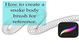 How to create a Snake Body Brush w Procreate Tutorial [upl. by Jew]