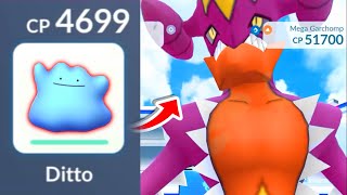 Ditto Destroys Shiny Mega Garchomp in Pokemon Go [upl. by Gianni]