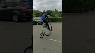 Penny Farthing Bicycle in Stirling Scotland [upl. by Yentterb]