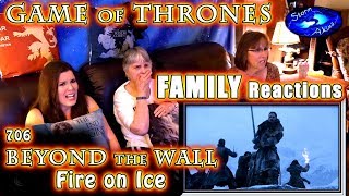 Game of Thrones  FAMILY Reactions  BEYOND the WALL  Fire on Ice  2 [upl. by Maire]