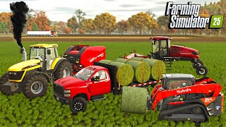 STARTING A HAY FARM IN FARMING SIMULATOR 25 [upl. by Ydok956]