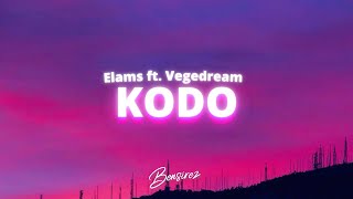 Elams ft Vegedream  Kode Lyrics  Paroles Video [upl. by Filmer]