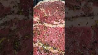 Seasoning my steaks steak seasoning prepping cooking food yummy [upl. by Brier376]