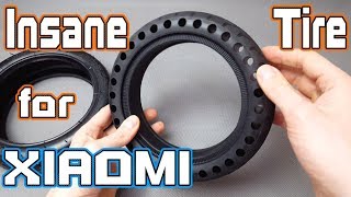 Futuristic Solid tire for Xiaomi M365 Scooter It looks Amazing 4K Review amp Ride [upl. by Gagne699]