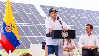 Palabras del Presidente Gustavo Petro durante la inauguración del parque solar en La Loma Cesar [upl. by Belshin]