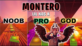 Lil Nas X  MONTERO Call Me By Your Name  Noob vs Pro vs God Fortnite Music Blocks Map Code 🏹 [upl. by Erehpotsirhc437]