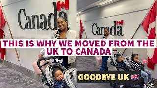 THIS IS WHY WE CHOSE CANADA OVER THE UK  RELOCATING FROM THE UK AFTER 5 YEARS ft TRANSFERGO [upl. by Zzabahs]