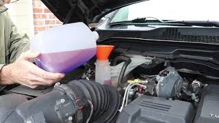 RAM 67 L Cummins 2500 Coolant Change [upl. by Ibrik216]