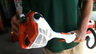 How to start a Stihl FS56RCE easy start string trimmer [upl. by Annoid]