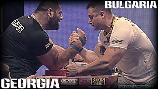 Levan SAGINASHVILI vs Krasimir KOSTADINOV  ARM WRESTLING 2016 [upl. by Adyan]