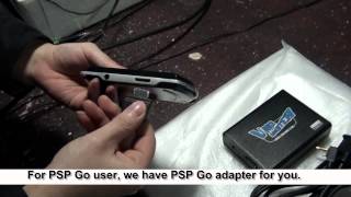 LKV8000 how to connect PSP to HDTV and play in full screen By lenkeng PSP to HDMI Convertermp4 [upl. by Ole]