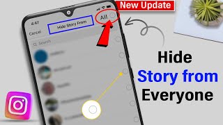 How to hide story from everyone on Instagram  Easy Way [upl. by Ayotal151]