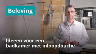 Badkamer met inloopdouche  Inloopdouche maken op houten vloer [upl. by Domella158]