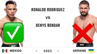 Denys Bondar vs Luis Rodriguez Prediction  UFC Fight Night Moreno vs Royval 2 [upl. by Atyekram244]