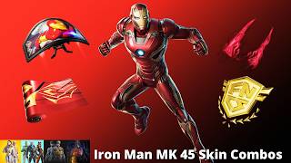 Iron Man Mk 45 Skin Combos Fortnite Battle Royale [upl. by Topliffe566]