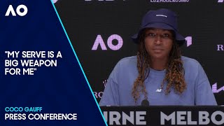 Coco Gauff Press Conference  Australian Open 2024 Quarterfinal [upl. by Yenaj331]