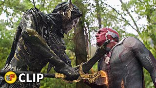 Vision amp Captain America vs Corvus Glaive  Avengers Infinity War 2018 IMAX Movie Clip HD 4K [upl. by Elehcar59]