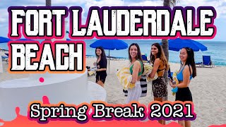 Spring Break 2021 Fort Lauderdale Walking Tour 4k [upl. by Hasseman]