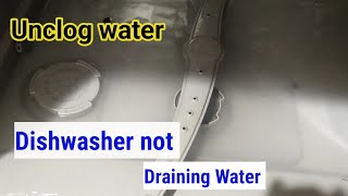 Dishwasher water drainage problem solve Bosch dishwasher not draining properly [upl. by Fari]