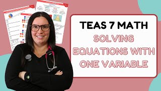 2024 ATI TEAS 7 Math Solving Equations with One Variable and Estimation Study Guide with Practice [upl. by Nekial]