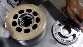 Komatsu hydraulic pump assembling video [upl. by Adalheid]