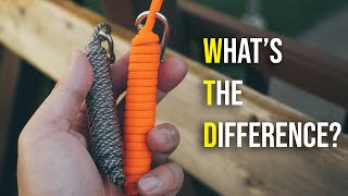 Nylon Vs Polyester Paracord  KNOW THE DIFFERENCE [upl. by Davies54]